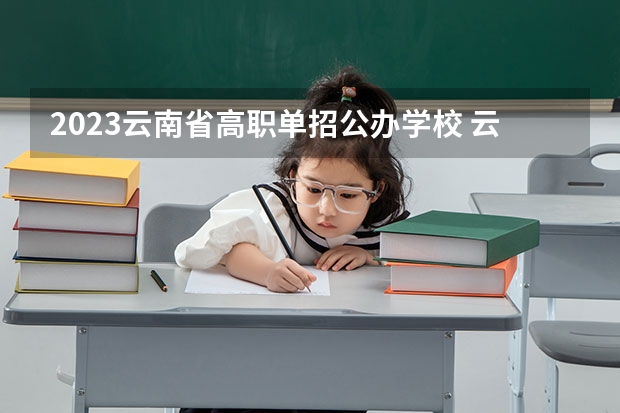 2023云南省高职单招公办学校 云南单招学校推荐2023
