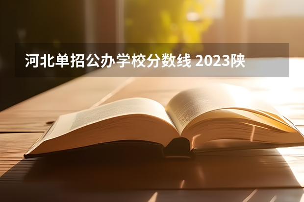 河北单招公办学校分数线 2023陕西单招学校及分数线是怎样的？