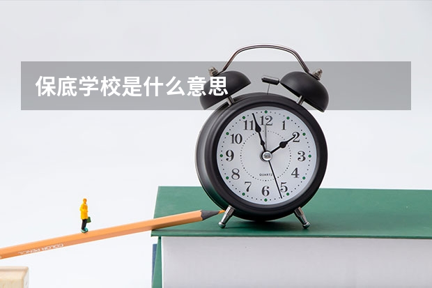 保底学校是什么意思