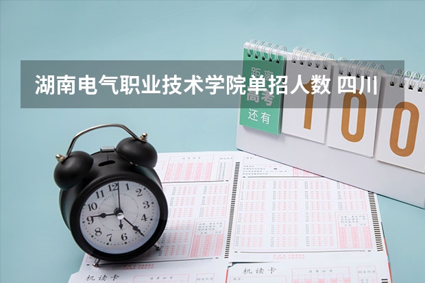 湖南电气职业技术学院单招人数 四川商务职业学院2023招生人数