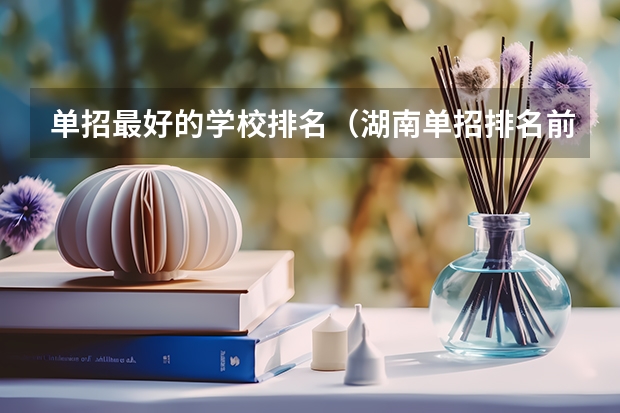 单招最好的学校排名（湖南单招排名前十的学校）