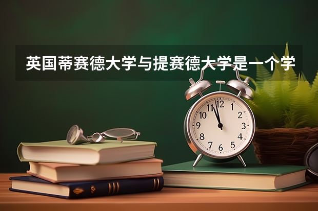 英国蒂赛德大学与提赛德大学是一个学校吗