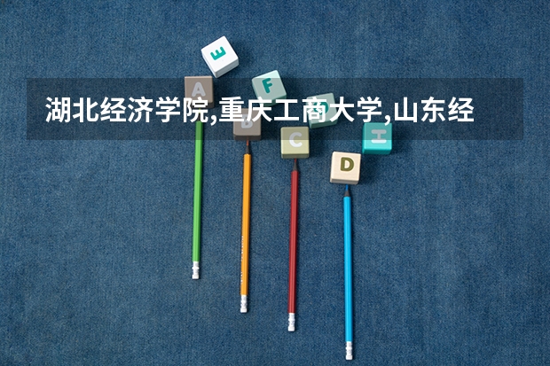 湖北经济学院,重庆工商大学,山东经济学院,山东财政学院...这几所大学哪个更好些呢?