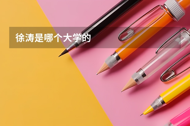 徐涛是哪个大学的