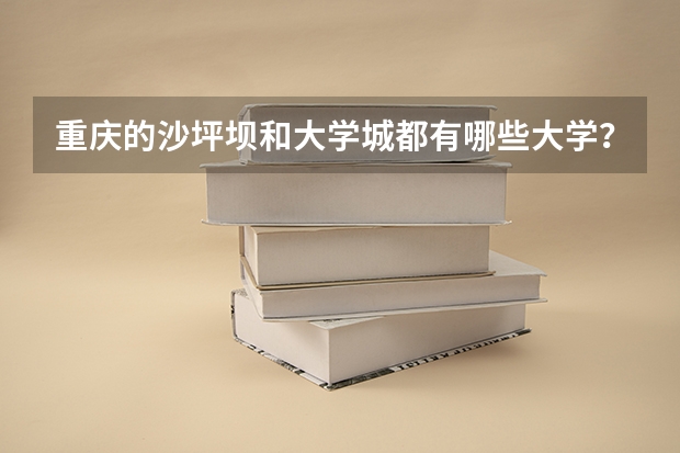 重庆的沙坪坝和大学城都有哪些大学？