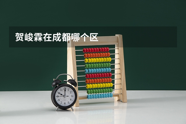 贺峻霖在成都哪个区