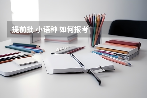 提前批 小语种 如何报考