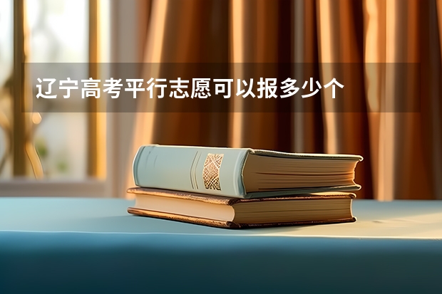 辽宁高考平行志愿可以报多少个