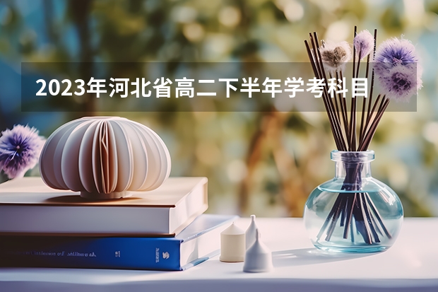 2023年河北省高二下半年学考科目中考选修科目吗？