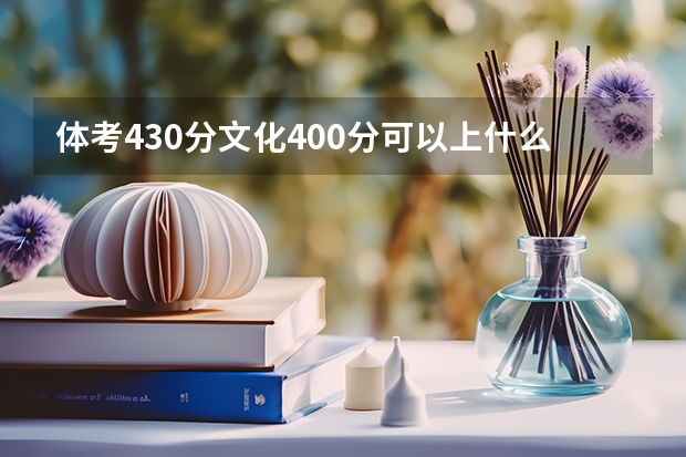 体考430分文化400分可以上什么学校？