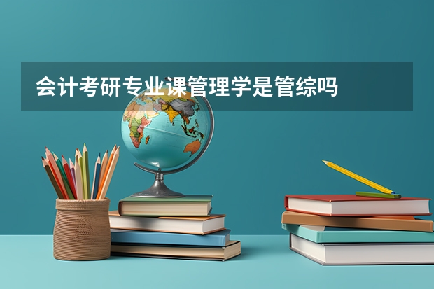 会计考研专业课管理学是管综吗