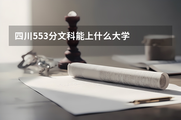 四川553分文科能上什么大学