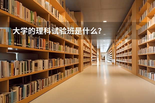 大学的理科试验班是什么？