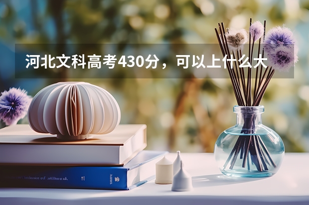 河北文科高考430分，可以上什么大学