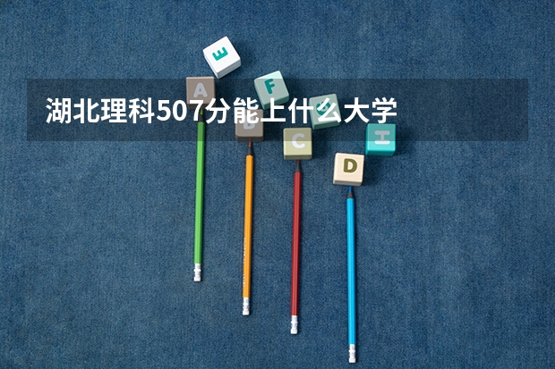 湖北理科507分能上什么大学