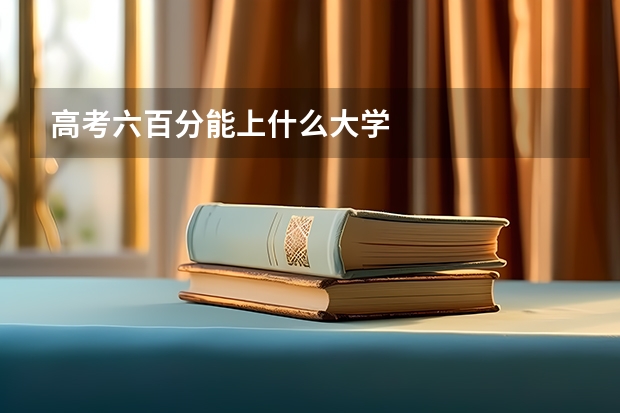 高考六百分能上什么大学