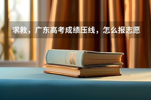 求救，广东高考成绩压线，怎么报志愿，急急急！！