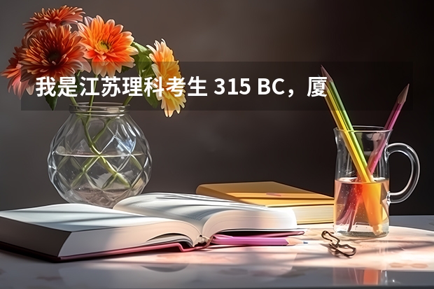 我是江苏理科考生 315 BC,厦门大学嘉庚学院能上吗?