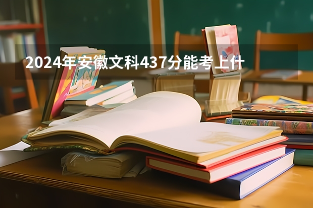 2024年安徽文科437分能考上什么大学？