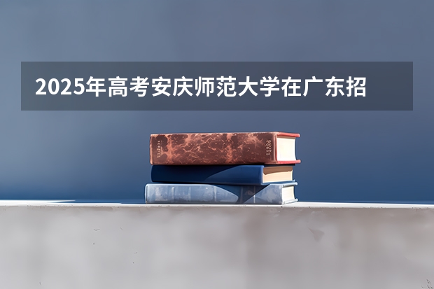 2025年高考安庆师范大学在广东招生计划怎么样