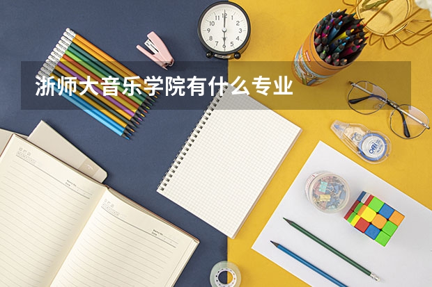 浙师大音乐学院有什么专业