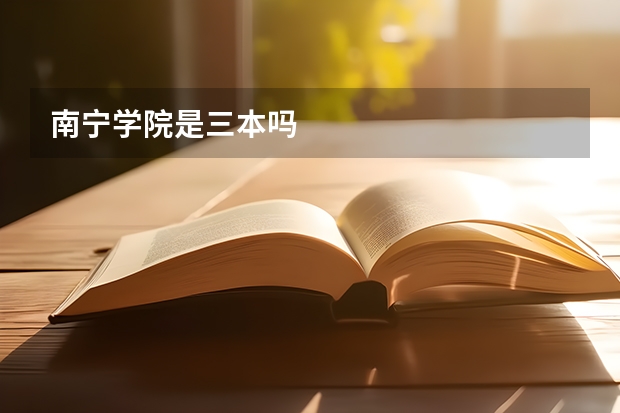 南宁学院是三本吗