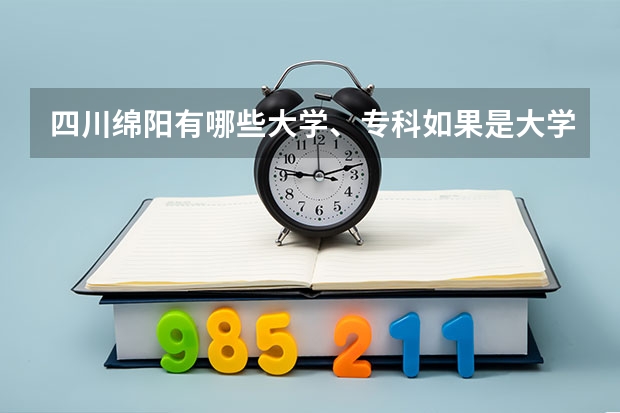 四川绵阳有哪些大学、专科如果是大学，说明一下是一本还是二本，三本