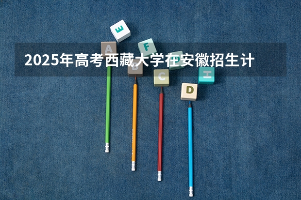2025年高考西藏大学在安徽招生计划怎么样