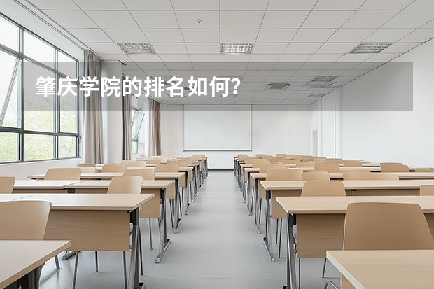 肇庆学院的排名如何？