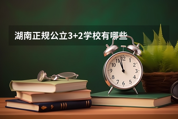 湖南正规公立3+2学校有哪些