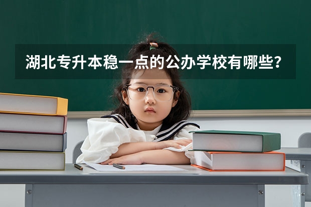 .湖北专升本稳一点的公办学校有哪些？
