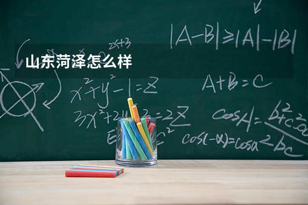 山东菏泽怎么样