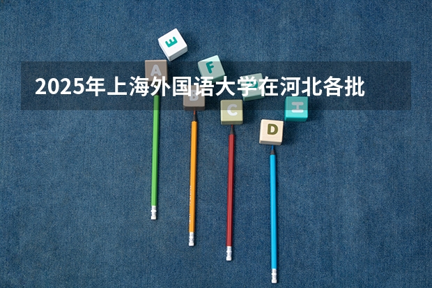 2025年上海外国语大学在河北各批次选科要求（2026年参考）