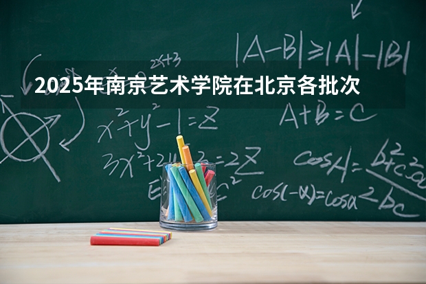 2025年南京艺术学院在北京各批次选科要求（2026年参考）
