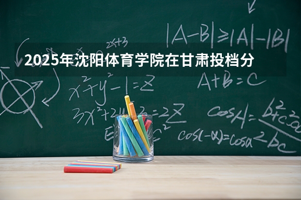 2025年沈阳体育学院在甘肃投档分数线（2026年参考）