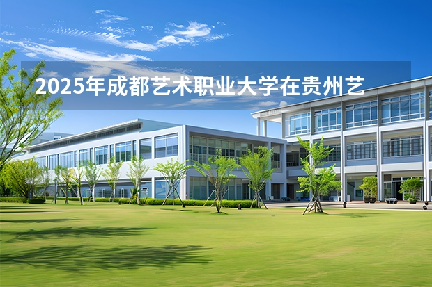 2025年成都艺术职业大学在贵州艺术类投档分数线（2026年参考）