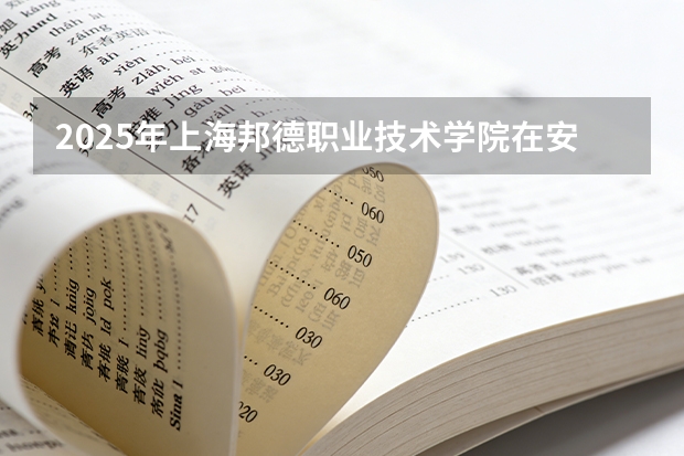 2025年上海邦德职业技术学院在安徽艺术类投档分数线（2026年参考）