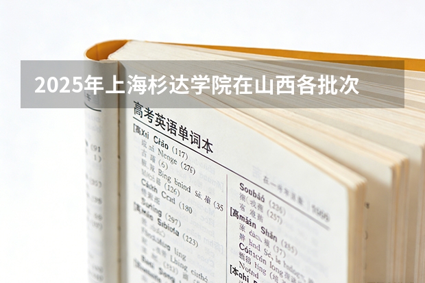 2025年上海杉达学院在山西各批次选科要求（2026年参考）