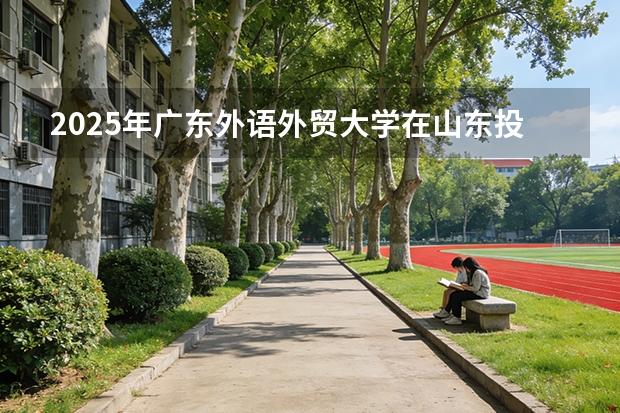 2025年广东外语外贸大学在山东投档分数线（2026年参考）