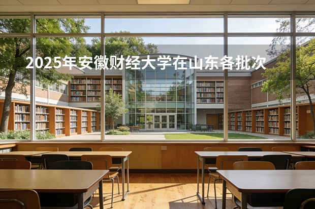2025年安徽财经大学在山东各批次选科要求（2026年参考）