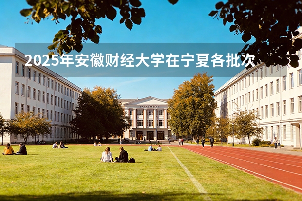 2025年安徽财经大学在宁夏各批次选科要求（2026年参考）