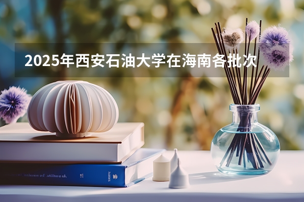 2025年西安石油大学在海南各批次选科要求（2026年参考）
