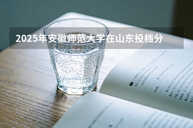 2025年安徽师范大学在山东投档分数线（2026年参考）