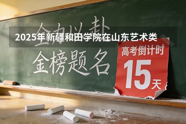 2025年新疆和田学院在山东艺术类投档分数线（2026年参考）