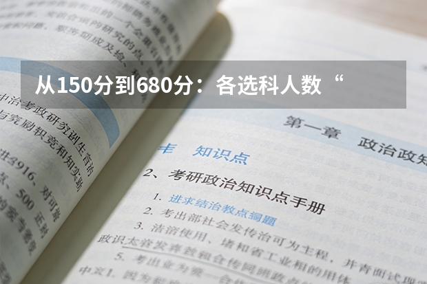从150分到680分：各选科人数“衰减率”对比，文科衰减最快