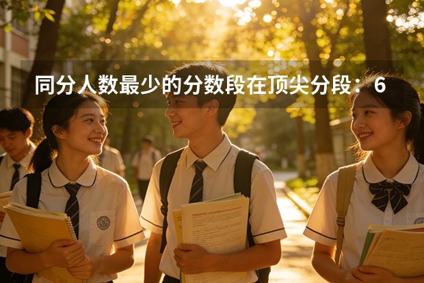 同分人数最少的分数段在顶尖分段：697分仅7人同分