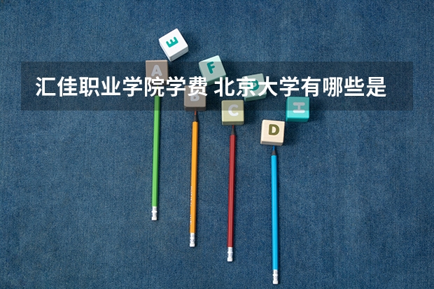 汇佳职业学院学费 北京大学有哪些是民办的的学校?