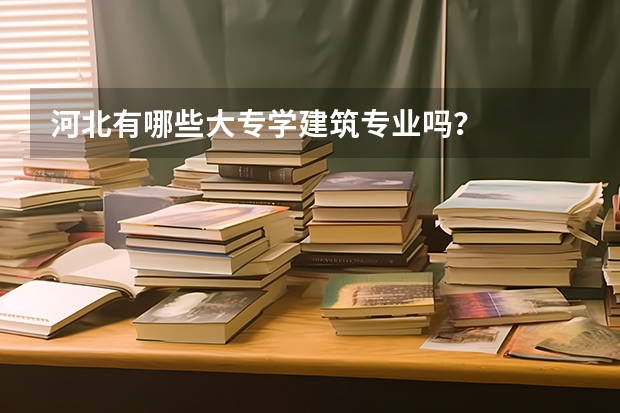 河北有哪些大专学建筑专业吗？